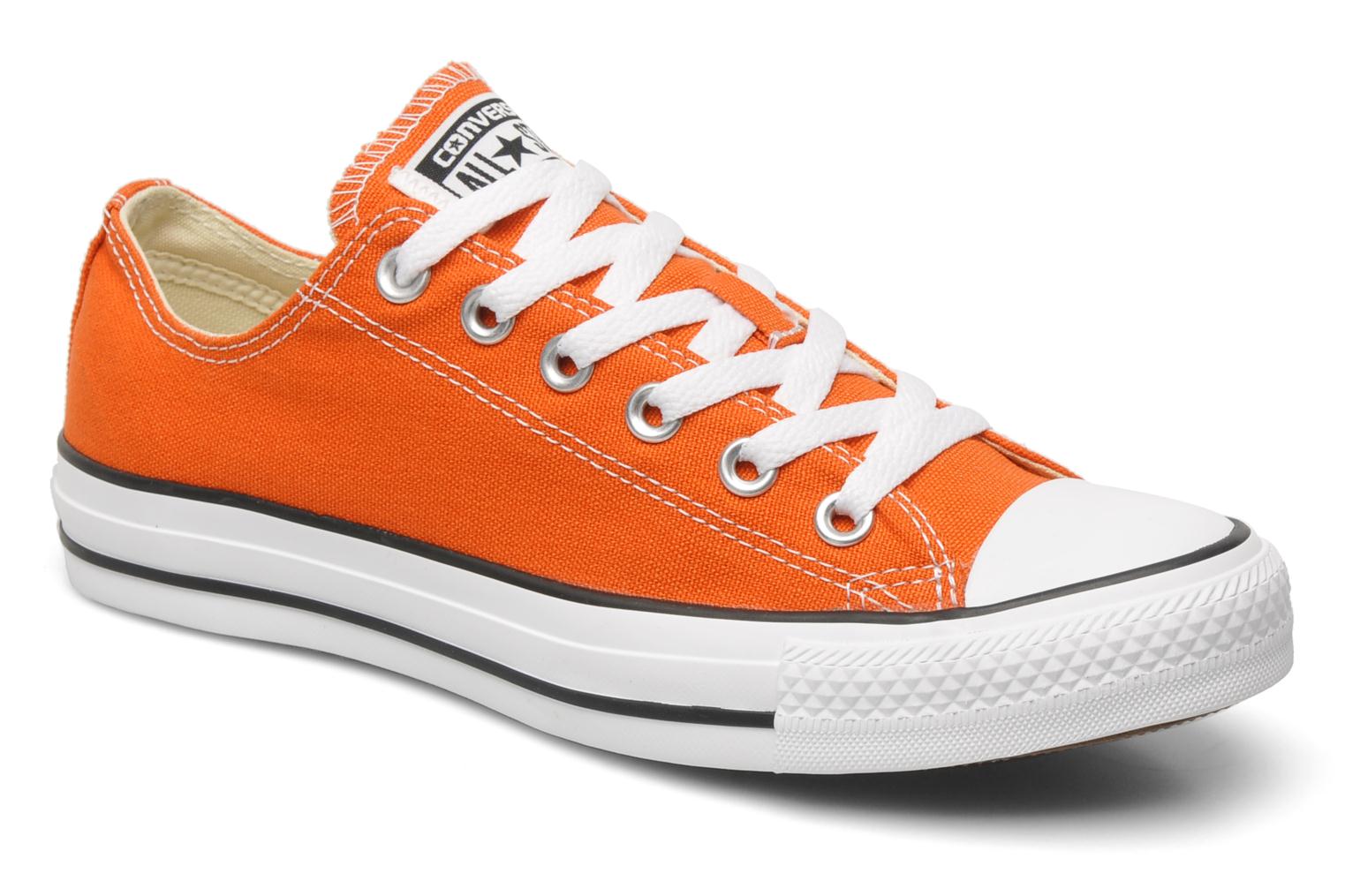 orange converse all star shoes