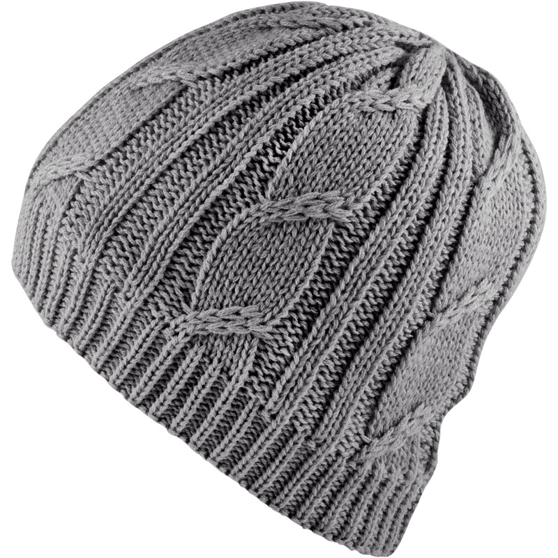 ... cable knit beanie - grey ... KYMEAAX