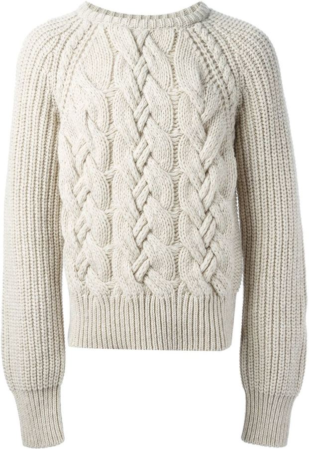 ... cerruti cable knit sweater FFODBWC