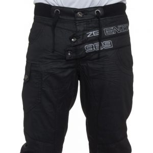 ... eto jeans enzo mens new cuffed coated denim jeans distressed black ... DFCGHLU