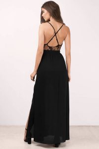 ... opposites attract black lace maxi dress ALGJGVL