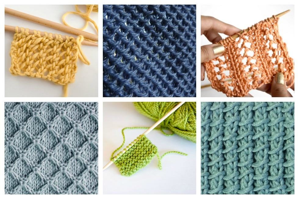 18 easy knitting stitches you can use for any project QTZOWEI