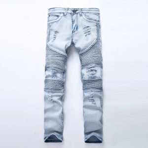 2016 new fashion mens biker denim jeans homme fashion ripped jeans slim  fitness men FAVFRVC