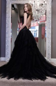 50 beautiful black wedding dresses you will love OGHWGLV