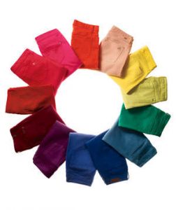 a circle of colored jeans IMQLJUC