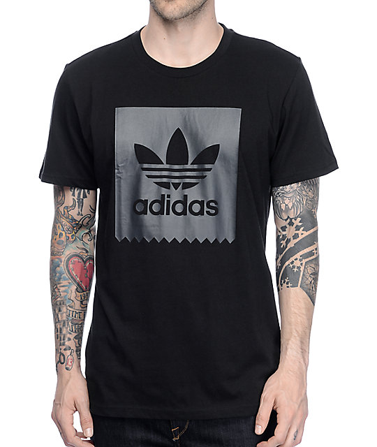 Adidas Shirt adidas solid blackbird black t-shirt PAPGKGC
