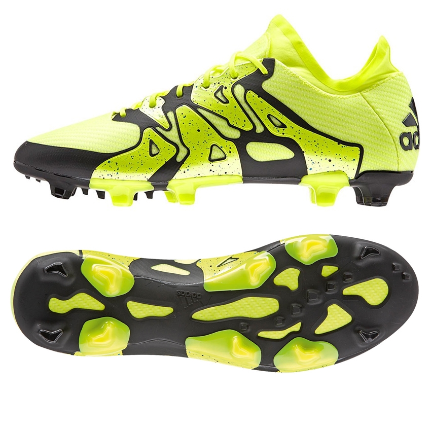 adidas soccer boots adidas x 15.1 fg/ag soccer cleats (solar yellow/black/frozen yellow) MJISSUY