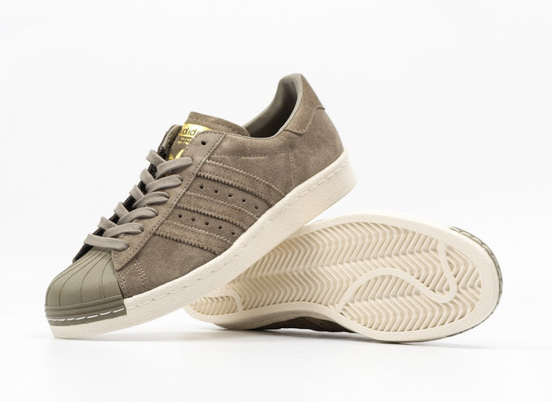 adidas superstar 80s the adidas superstar gets covered in olive suede THRFEYQ