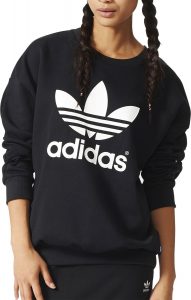 adidas sweatshirt adidas originals womenu0027s trefoil logo sweatshirt AYGOTLG