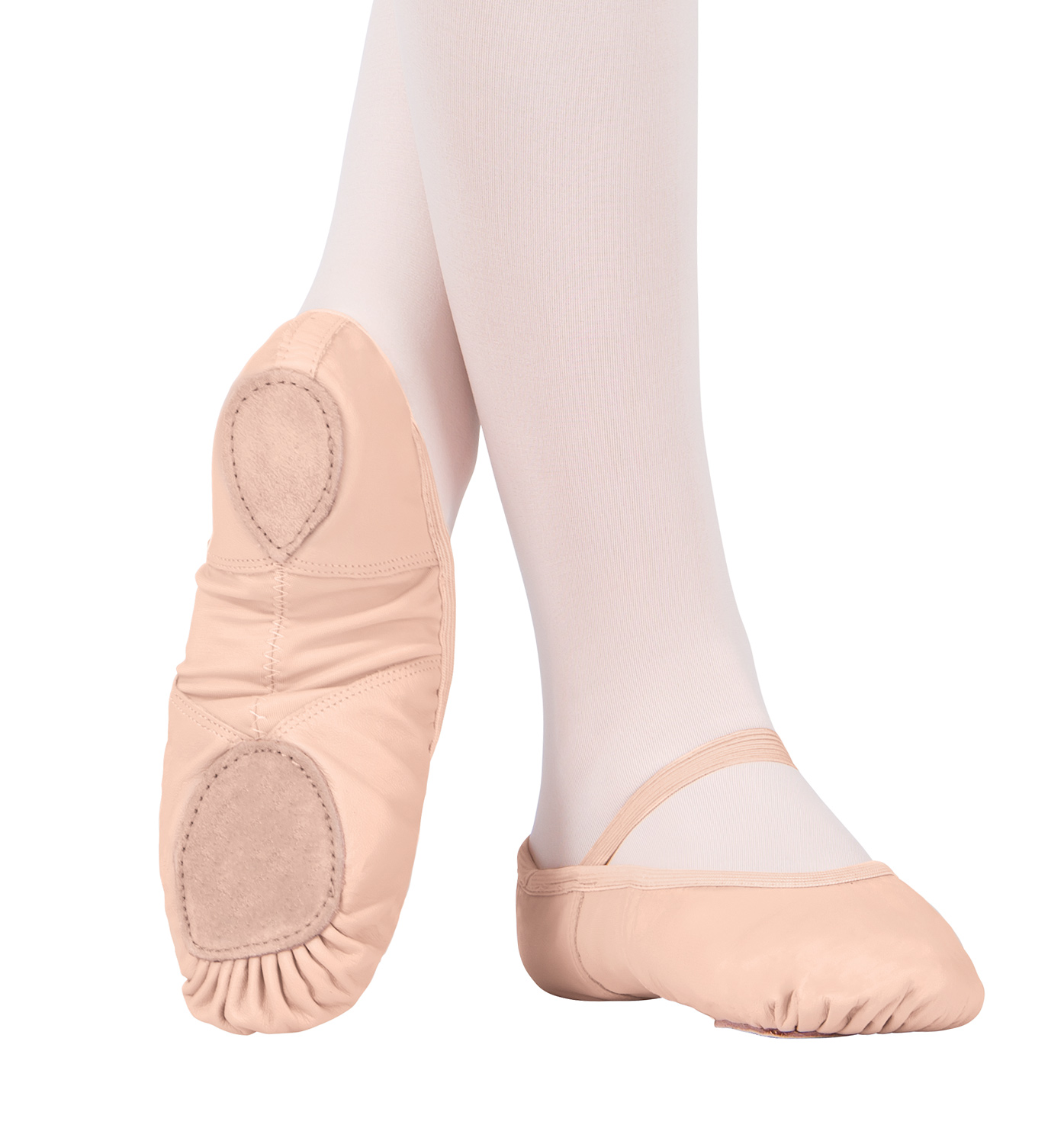 adult neoprene arch leather split-sole ballet shoes - style no t2800 HSLENNX
