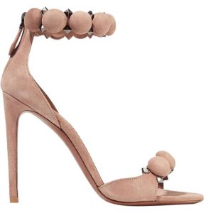 alaia shoes alaïa alaia studded suede new nude sandals ... KFAQIBO