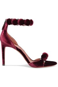 alaia shoes alaïa | bombe studded velvet sandals | net-a-porter.com TKZRCGJ