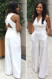 all white jumpsuit white jumpsuit ~ classy LHHGJZF