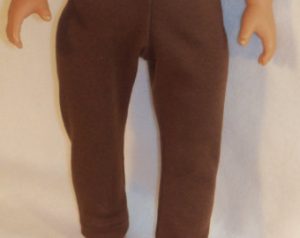 american made 18 inch doll brown leggings LKVDWVT