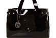 armani bags armani jeans patent black tote bag - house of fraser ZDICKNH