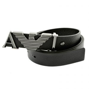 armani belt armani jeans black leather casual belt q6102 59 ajm2410 CGUOUNG