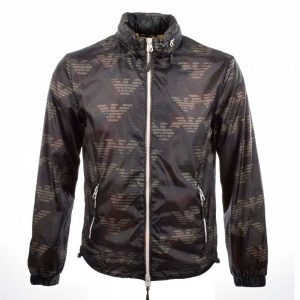 armani jackets armani jeans green camo print nylon jacket AAWPJXJ