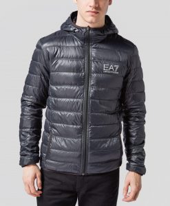 armani jackets emporio armani ea7 bubble hooded jacket | scotts menswear UPISSSB