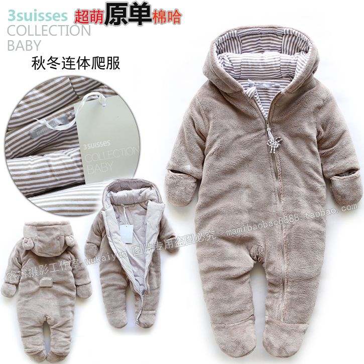 baby winter clothes new 2014 autumn winter romper baby clothes kids cotton warm rompers baby  wear CHOOCXH