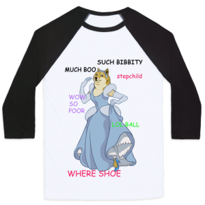 baseball tees cinderella doge baseball WBASVRO