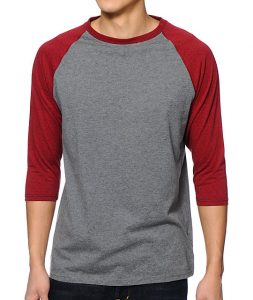 baseball tees zine 2nd inning heather grey u0026 marled red baseball shirt TIGLIOM