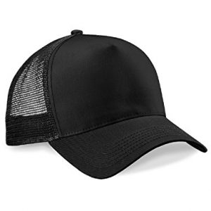 beechfield trucker cap in black / black WLTMUMF