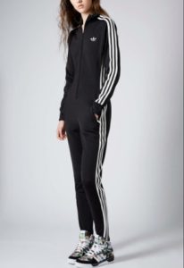 black adidas jumpsuit on the hunt UVDHAYY