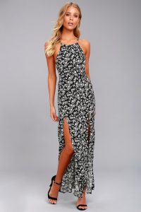 black and white maxi dress sadie jane black floral print maxi dress 1 GQIPTUK