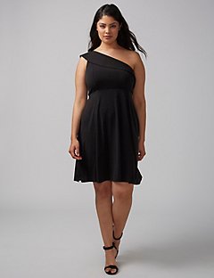 black dress plus size final sale FBLECWU
