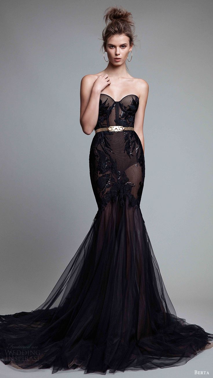 black evening dresses berta fall 2017 ready-to-wear collection. night out dressesblack evening ... SAOIKHT