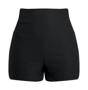 black high waisted shorts bow back high waisted shorts - black PESFRQL