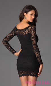 black lace dress hover to zoom UWVKNOH