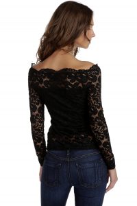 black lace tops final sale- black cover me in lace top GTWGPKC