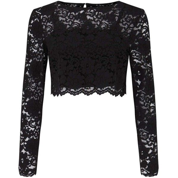 black lace tops miss selfridge black lace top (1 235 uah) ❤ liked on polyvore featuring tops ITSWOOJ