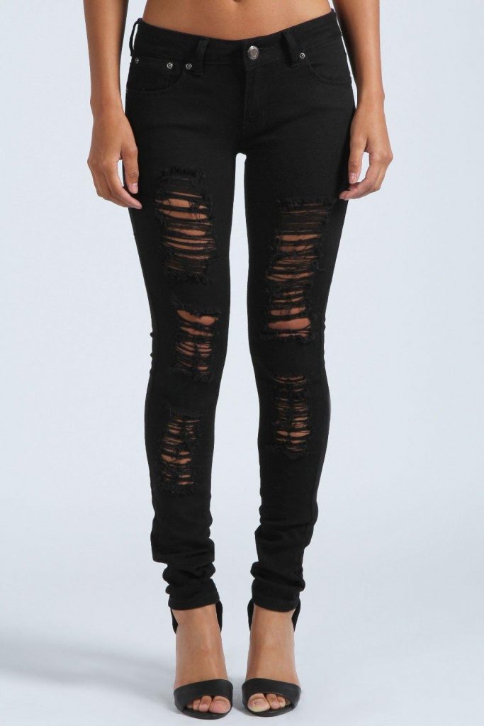 The emergence of black ripped skinny jeans as a fasion statement ...