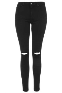 black ripped skinny jeans moto black ripped leigh jeans - topshop usa QZDCEKC