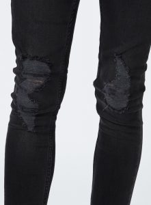 black ripped skinny jeans washed black ripped spray on skinny jeans - topman usa SITAJNI