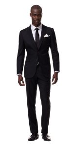 black suits black custom suit | black lapel TUGBIWT