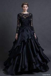 black wedding dresses sareh nouri bridal spring 2016 wedding dresses MWDMAVE