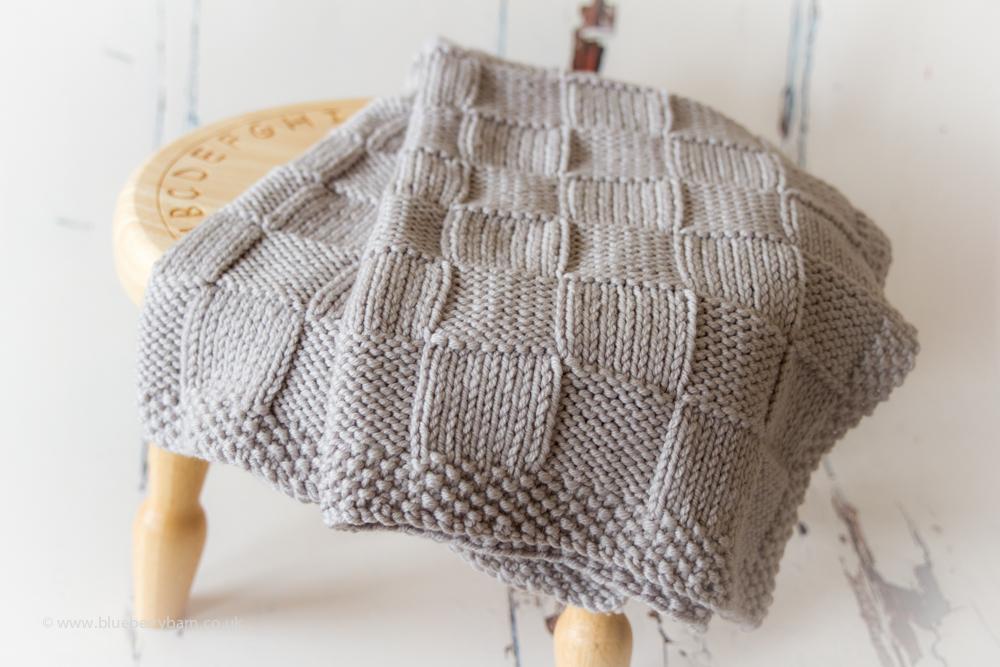 blanket knitting patterns chunky checks baby blanket knitting pattern PWDSXGA