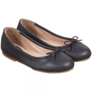 bloch - girls navy blue leather u0027arabellau0027 ballerina pumps | childrensalon IFNDDXK