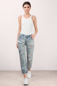 boyfriend jeans ... silver lake balboa denim jeans EAQMFLH