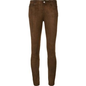 brown leggings paige suede effect leggings ($1,415) ❤ liked on polyvore featuring pants,  leggings, GKWCLMA