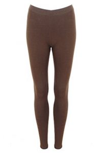 brown leggings womens chocolate brown full length plain stretch leggings (10) ELEANWU