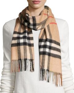 burberrygiant-check cashmere scarf CWHTSIP