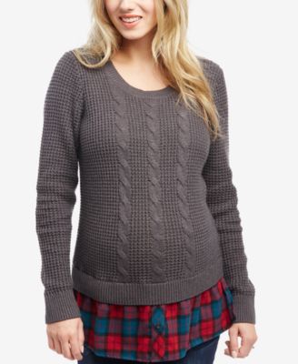 cable knit sweater motherhood maternity cable-knit sweater JNPHKKB