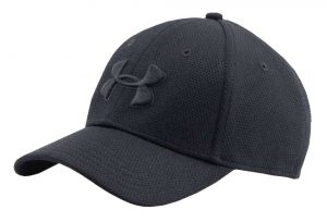 cap hat under armour 1254123 menu0027s blitzing ii stretch fit cap lightweight hat m/l  maroon 609 ORLVFHD