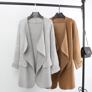 cardigans for women aliexpress.com : buy new autumn top grade open stitch long cotton wool women  cardigan INDDNPL