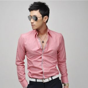 casual pink shirt for men casual pink shirt MBSZGEW