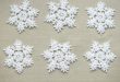 christmas decors crochet snowflakes christmas ornaments wedding decors  appliques (set of 6) IXIQOPD